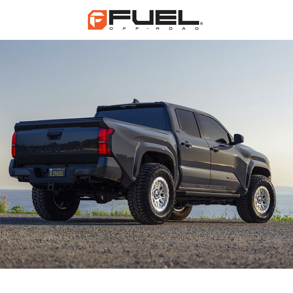 トヨタ ランドクルーザー用 フューエル サージ 18x9J ET 20 フロント、リア グロスシルバー(マシニング加工済みフェイス) ホイール4本セット Fuel SURGE 18X9 6X5.5 106 +20 G-SLV-MCH (消費税、送料込み)