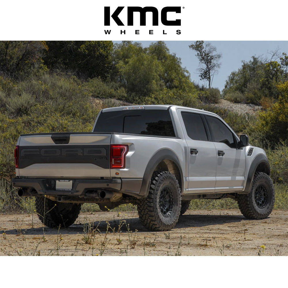 トヨタ ランドクルーザー用 KMC サミット 17x8.5J ET 18 フロント、リア サテンブラック グレーティント ホイール4本セット KMC KM718 17X8.5 6X5.5 S-BLK GTCC 18MM (消費税、送料込み)