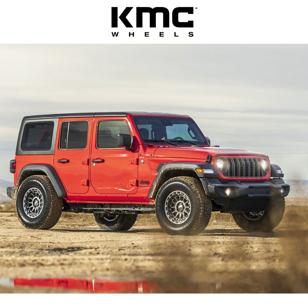 トヨタ ランドクルーザー用 KMC クラクス 17x8.5J ET 25 フロント、リア グロスガンメタル ホイール4本セット KMC CRUX 17X8.5 6X5.5 106 +25 G-GNMTL (消費税、送料込み)