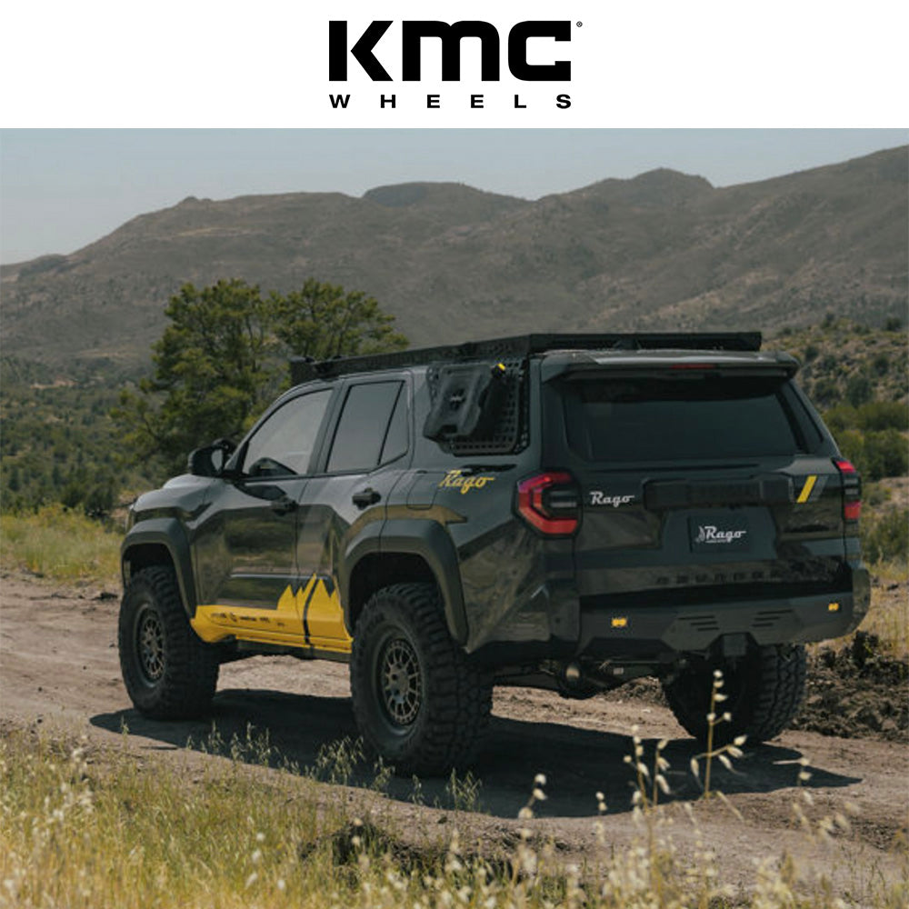 トヨタ ランドクルーザー用 KMC キャニオン 17x8J ET 35 フロント、リア サテンブラック ホイール4本セット KMC KM719 17X8 6X5.5 S-BLK 35MM (消費税、送料込み)