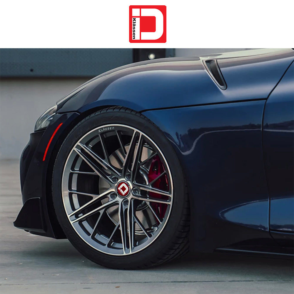 トヨタ GR スープラ (Toyota GR Supra)用 クラッセン ID F53R ダークグラファイトマシンド 20x9J ET 20 フロント 20x10.5J ET 35 リア ホイール4本セット Klassen ID F53R DARK GRAPHITE MACHINED 20x9J Front 20x10.5J Rear for Toyota GR Supra (送料無料)