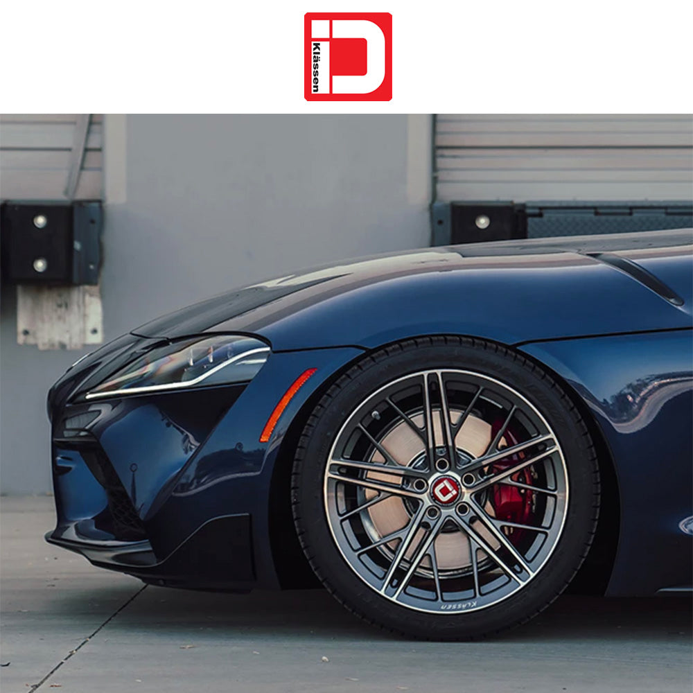 トヨタ GR スープラ (Toyota GR Supra)用 クラッセン ID F53R ダークグラファイトマシンド 20x9J ET 20 フロント 20x10.5J ET 35 リア ホイール4本セット Klassen ID F53R DARK GRAPHITE MACHINED 20x9J Front 20x10.5J Rear for Toyota GR Supra (送料無料)