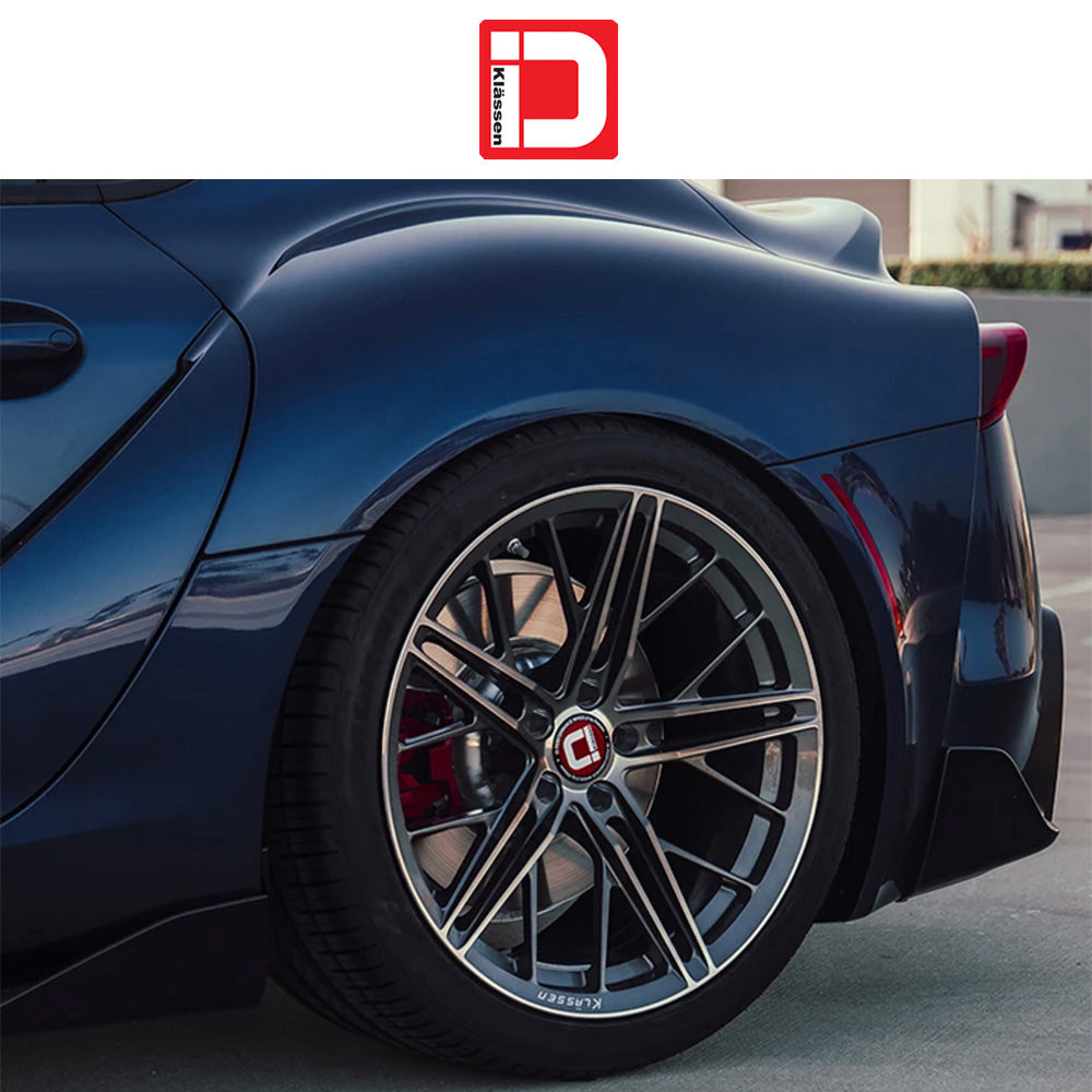 トヨタ GR スープラ (Toyota GR Supra)用 クラッセン ID F53R ダークグラファイトマシンド 20x9J ET 20 フロント 20x10.5J ET 35 リア ホイール4本セット Klassen ID F53R DARK GRAPHITE MACHINED 20x9J Front 20x10.5J Rear for Toyota GR Supra (送料無料)