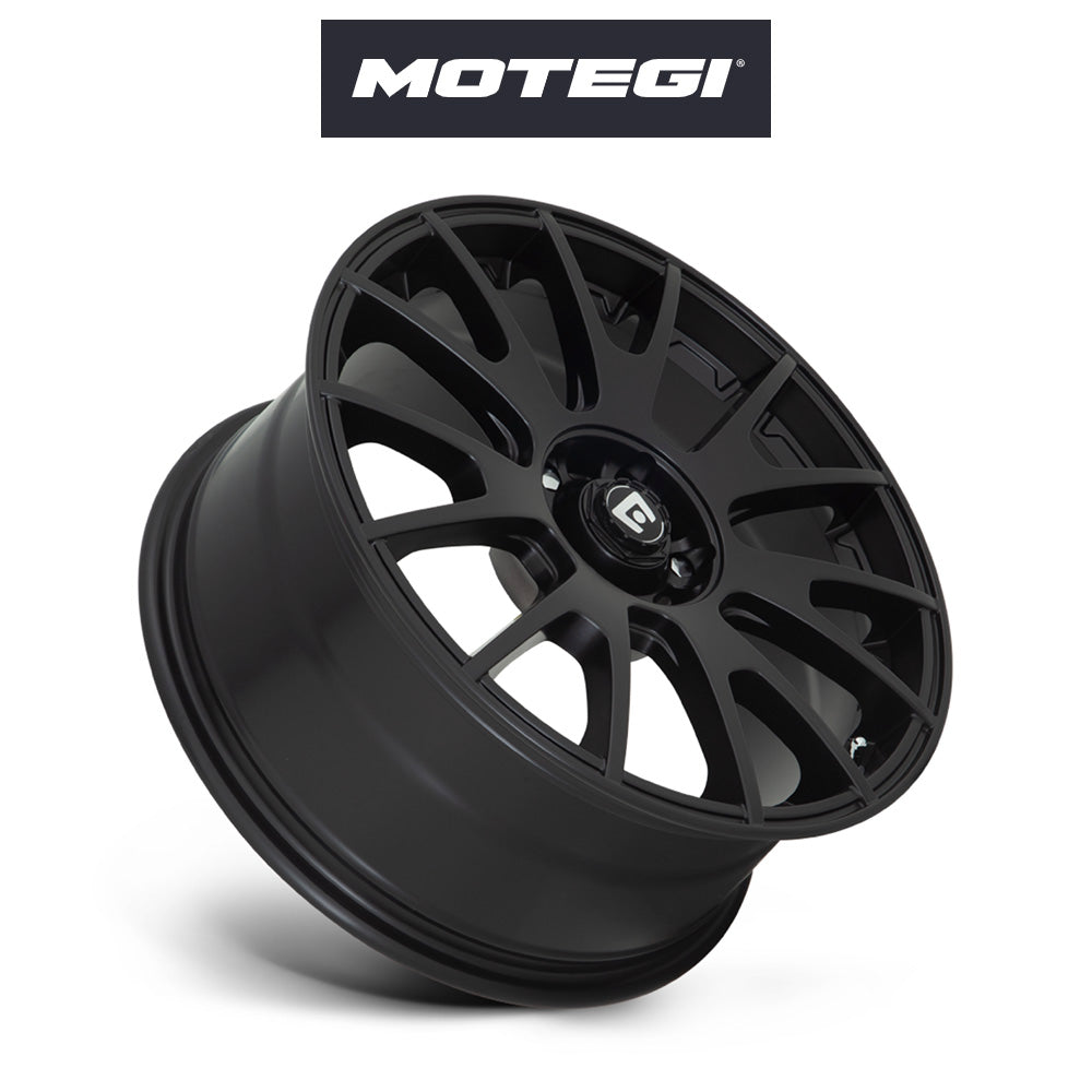 トヨタ GR86 (Toyota GR86)用 モテギ レーシング MR118 18x8J ET 45 フロント&リア マットブラック ホイール4本セット Motegi MR118 18X8 5X100 M-BLK +45MM (送料無料)