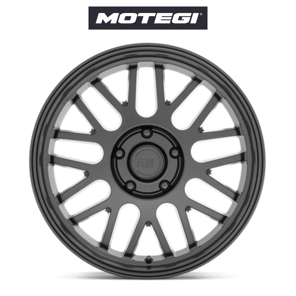 テスラ モデル3 (TESLA Model 3)用 モテギ M9 18x8.5J サテンブラック ホイール4本セット Motegi M9 MR144 18X8.5 5X4.5 S-BLK 35MM (送料無料)