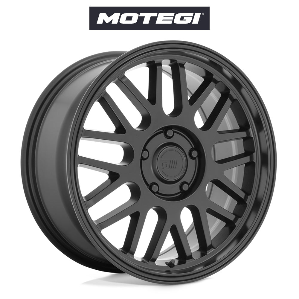テスラ モデル3 (TESLA Model 3)用 モテギ M9 18x8.5J サテンブラック ホイール4本セット Motegi M9 MR144 18X8.5 5X4.5 S-BLK 35MM (送料無料)