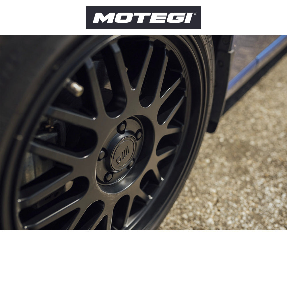 テスラ モデル3 (TESLA Model 3)用 モテギ M9 18x8.5J サテンブラック ホイール4本セット Motegi M9 MR144 18X8.5 5X4.5 S-BLK 35MM (送料無料)