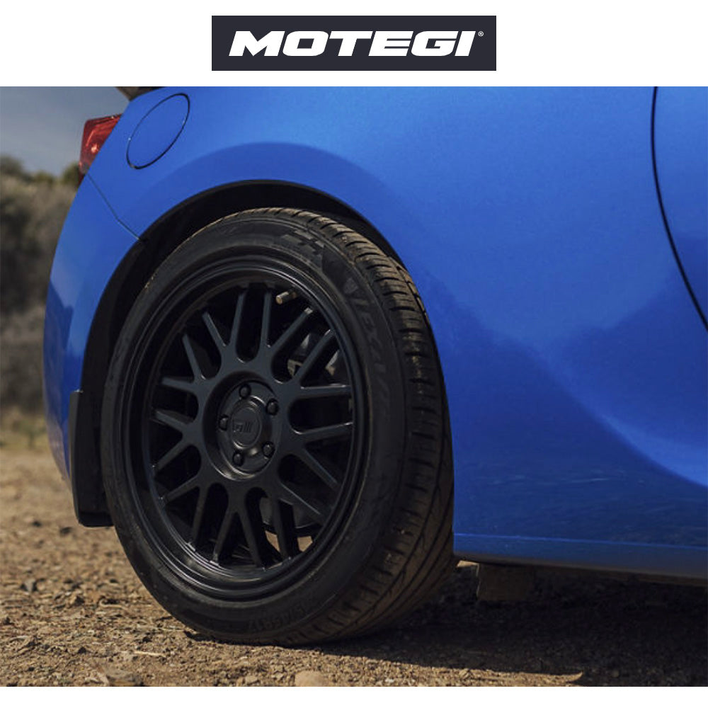 テスラ モデル3 (TESLA Model 3)用 モテギ M9 18x8.5J サテンブラック ホイール4本セット Motegi M9 MR144 18X8.5 5X4.5 S-BLK 35MM (送料無料)
