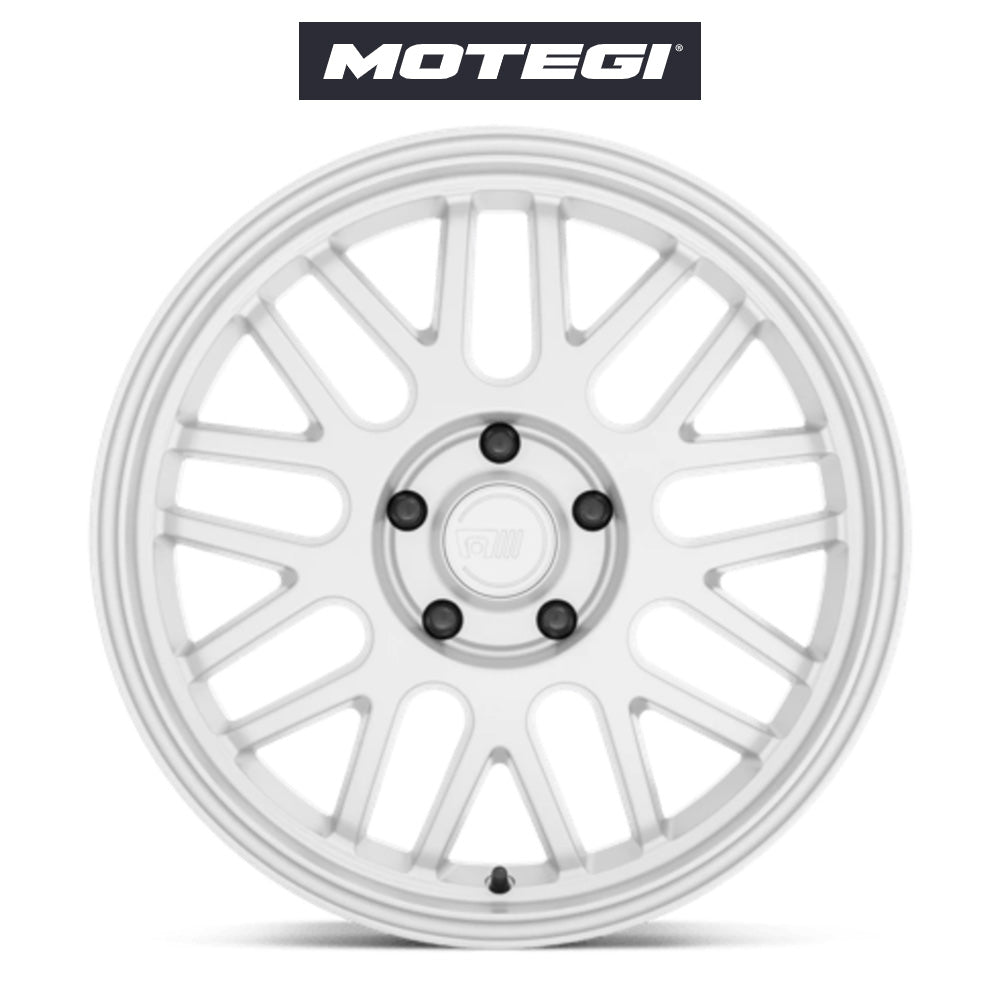 テスラ モデル3 (TESLA Model 3)用 モテギ M9 18x8.5J ハイパーシルバー ホイール4本セット Motegi M9 MR144 18X8.5 5X4.5 HYPER SLV 35MM (送料無料)