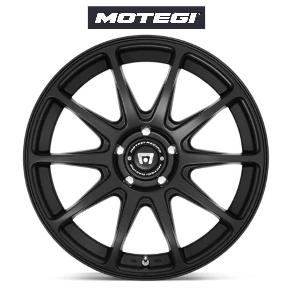 テスラ モデル3 (TESLA Model 3)用 モテギ CS10 18x8J サテンブラック ホイール4本セット Motegi CS10 MR127 18X8 5X4.5 S-BLK 38MM (送料無料)