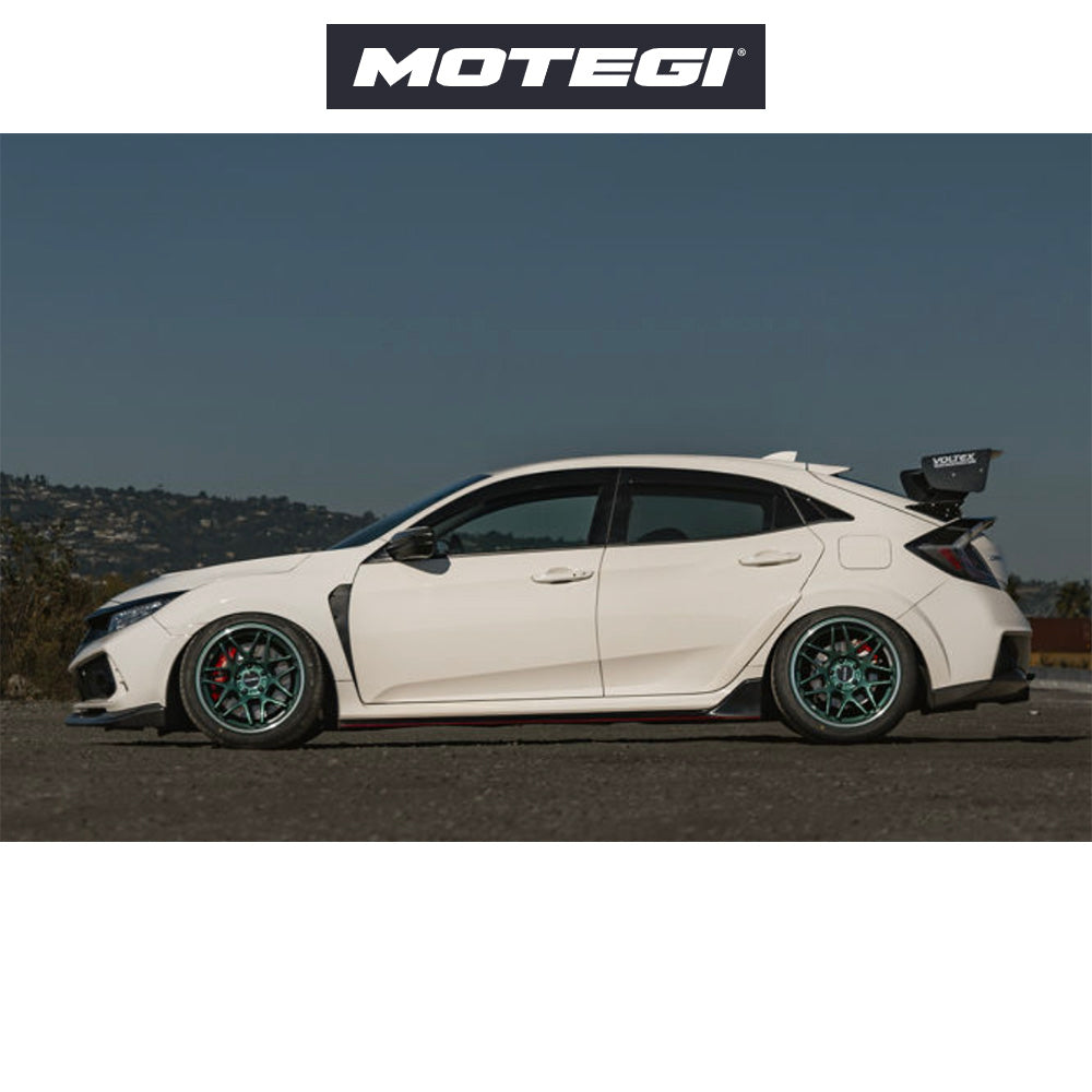 トヨタ GR86 (Toyota GR86)用 モテギ レーシング MR158 ツバキ 18x8.5J ET 30 フロント&リア グリーン マシンドリップ ホイール4本セット Motegi TSUBAKI 18X8.5 5X100 56 +30 HOK-GRN MCH (送料無料)