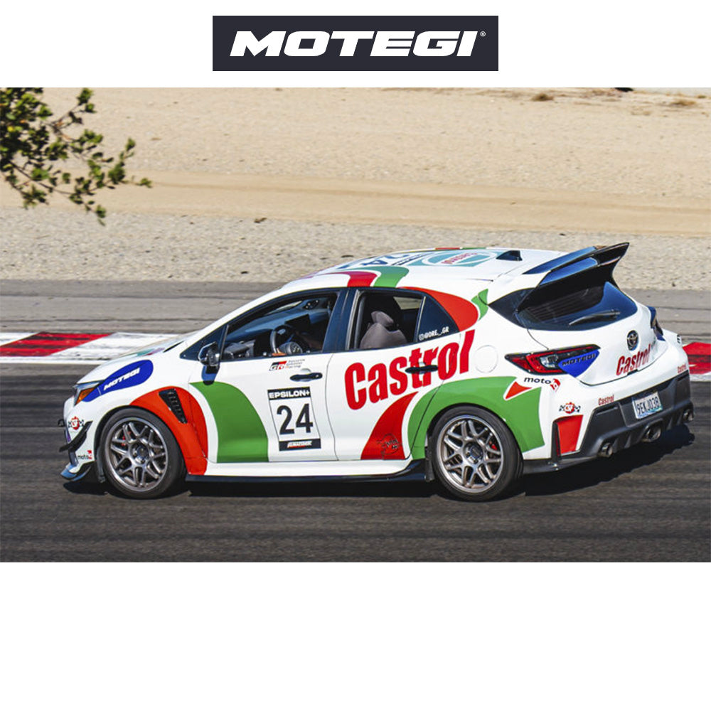 テスラ モデル3 (TESLA Model 3)用 モテギ MR158 ツバキ 18x8.5J ハイパーシルバー マシンドリップ ホイール4本セット Motegi Tsubaki MR158 18X8.5 5X4.5 H-SLV MCH 35MM (送料無料)