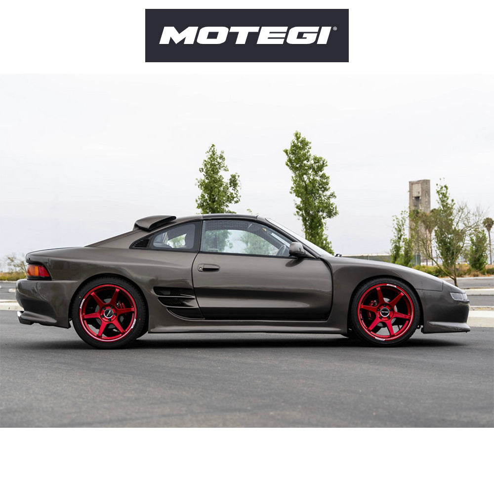 スバル BRZ (Subaru BRZ)用 モテギ レーシング バトル6 18x9.5J ET 38 フロント&リア チェリーレッドメタリック(マシンドリップ付き) フロー成形アルミニウムホイール4本セット Motegi BATTLE VI 18X9.5 5X100 56 +38 CHY-RD-MCH (消費税、送料込み)