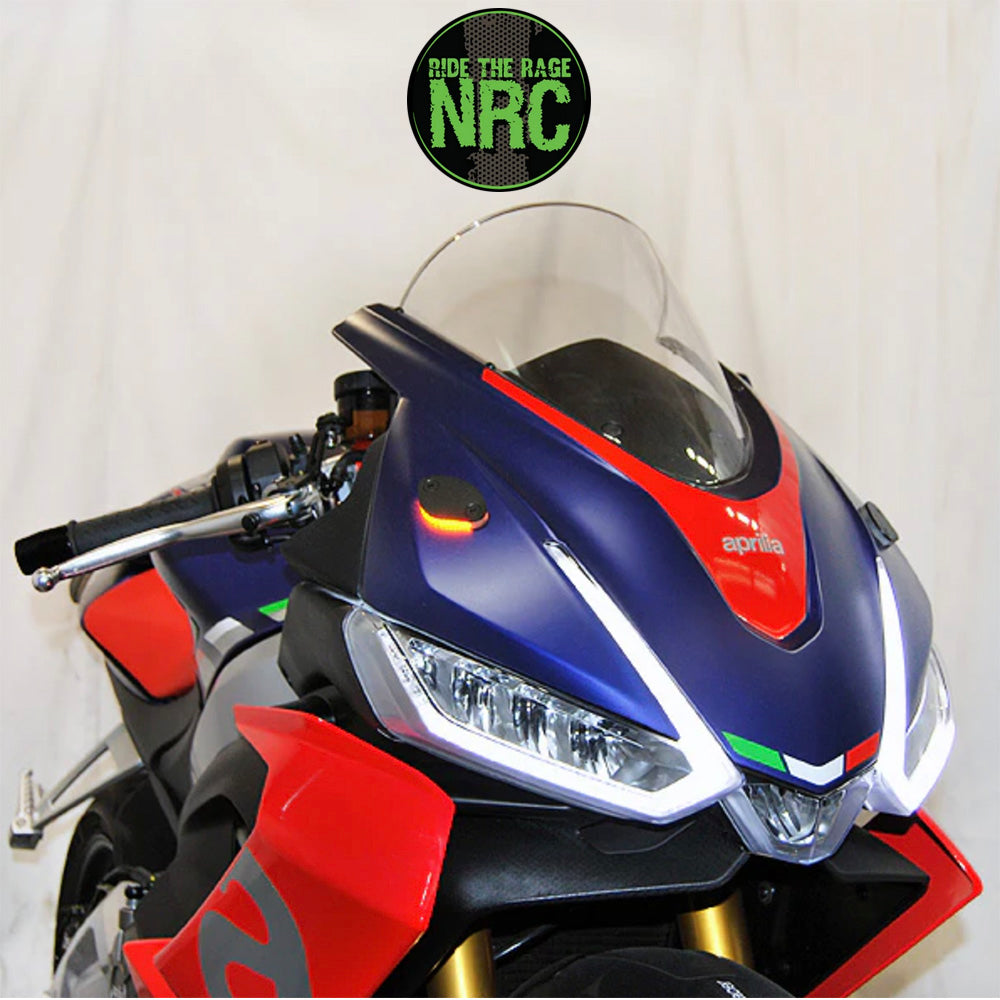 2021年から現行年式モデル アプリリア RS660用 NRC ニューレイジサイクル LEDフロントターンシグナルキット APRILIA RS 660 MIRROR BLOCK OFF TURN SIGNALS (2021 - PRESENT) (送料無料)
