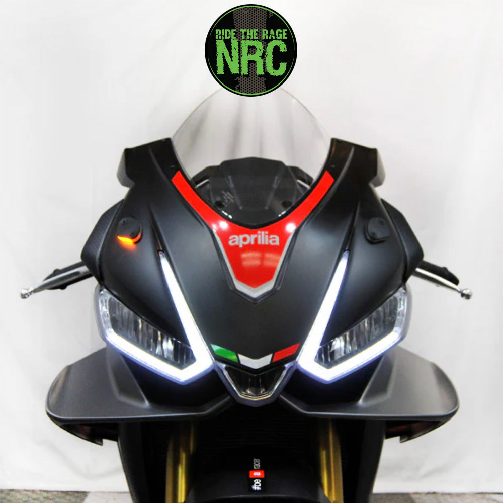 2021年から2024年式モデル アプリリア RSV4用 NRC ニューレイジサイクル LEDフロントターンシグナルキット APRILIA RSV4 MIRROR BLOCK OFF TURN SIGNALS (2021-2024) (送料無料)