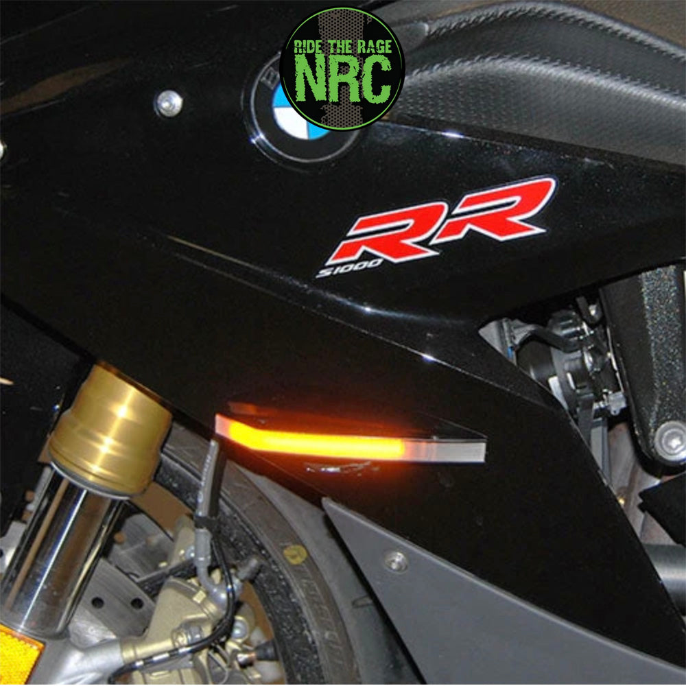 2009年から2019年式モデル BMW S1000RR用 NRC ニューレイジサイクル LEDフロントターンシグナルキット BMW S1000RR LED FRONT TURN SIGNALS (2009 - 2019) (送料無料)