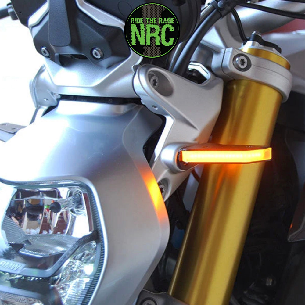 2015年から現行年式モデル BMW R1200R用 NRC ニューレイジサイクル LEDフロントターンシグナルキット BMW R1200R / RS FRONT SIGNALS (2015 - PRESENT) (送料無料)