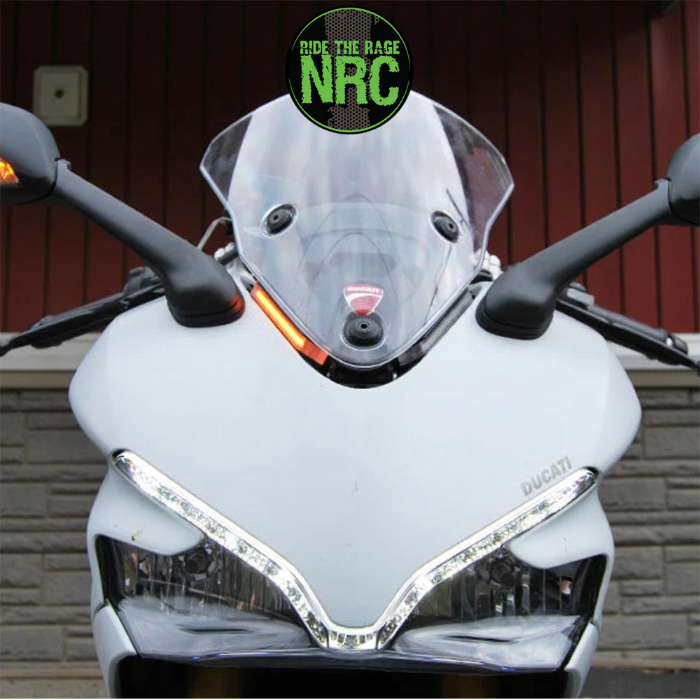 2017年から現行年式モデル DUCATI スーパースポーツS用 NRC ニューレイジサイクル LEDフロントターンシグナルキット DUCATI SUPERSPORT 939 FRONT SIGNALS (2017 - PRESENT) (送料無料)