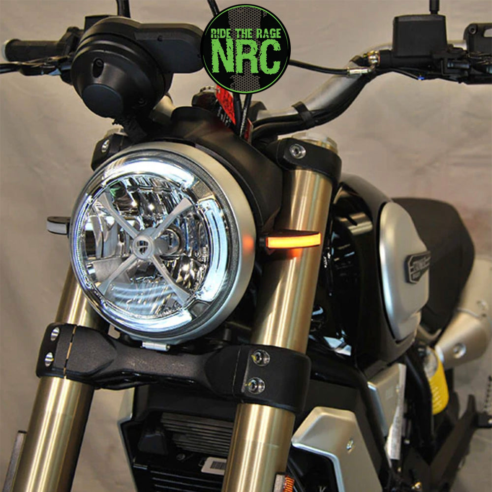 2018年から現行年式モデル DUCATI スクランブラー1100用 NRC ニューレイジサイクル LEDフロントターンシグナルキット DUCATI SCRAMBLER 1100 FRONT TURN SIGNALS (2018 - PRESENT) (送料無料)