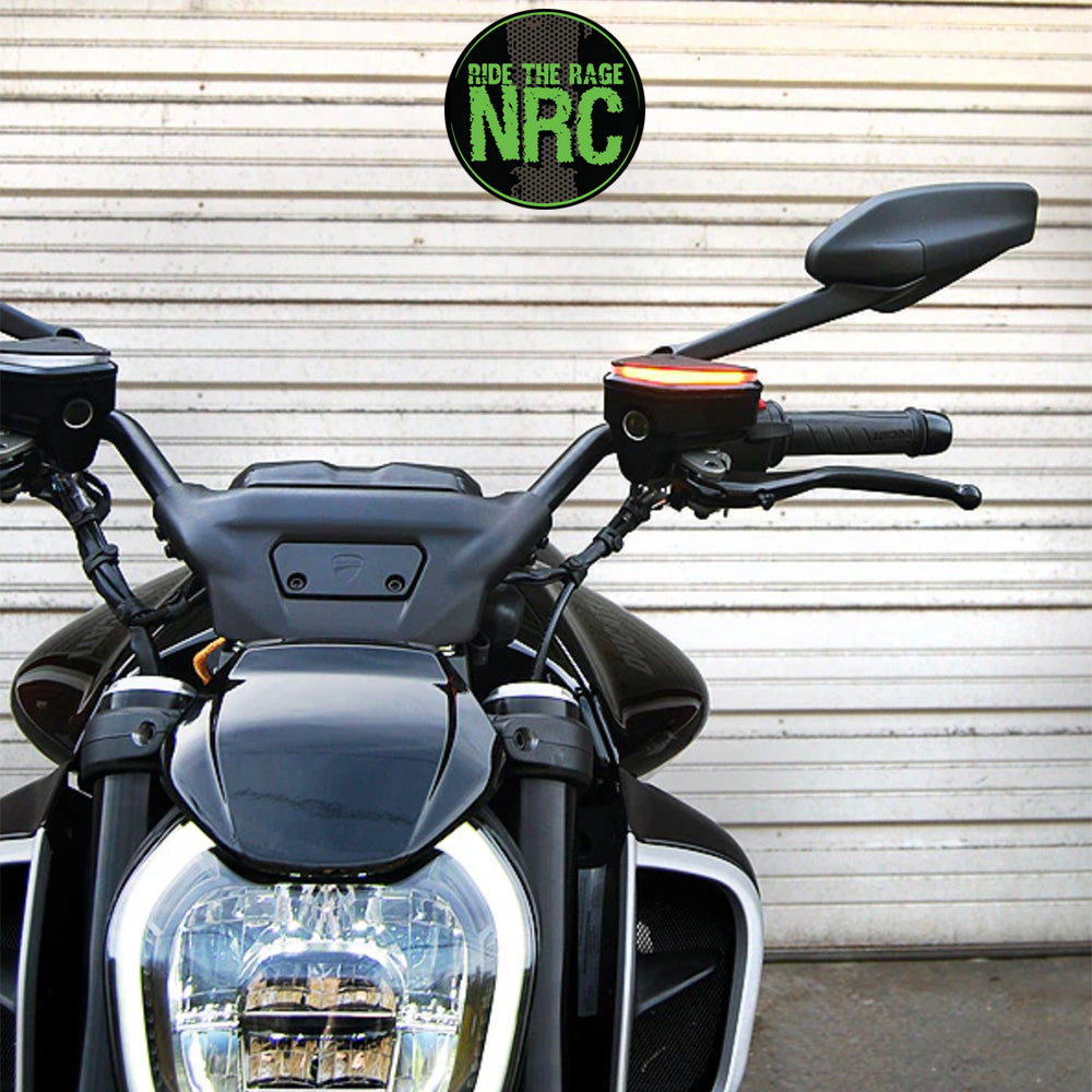 2023年から現行年式モデル DUCATI ディアベルV4用 NRC ニューレイジサイクル LEDフロントターンシグナルキット DUCATI DIAVEL V4 FRONT TURN SIGNALS (2023 - PRESENT) (送料無料)