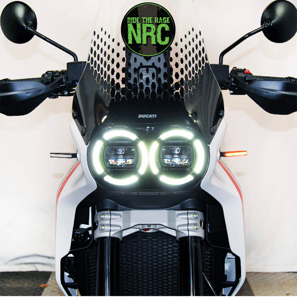 2022年から現行年式モデル DUCATI デザートX用 NRC ニューレイジサイクル LEDフロントターンシグナルキット DUCATI DESERTX FRONT TURN SIGNALS (2022 - PRESENT) (送料無料)