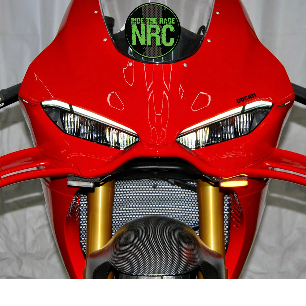 2025年から現行年式モデル DUCATI パニガーレV4用 NRC ニューレイジサイクル LEDフロントターンシグナルキット DUCATI V4 PANIGALE FRONT TURN SIGNALS (2025-PRESENT) (送料無料)