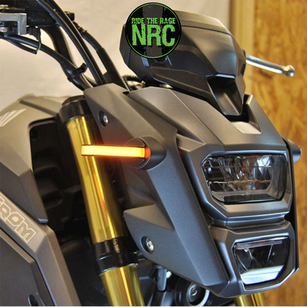 2017年から現行年式モデル ホンダ グロム用 NRC ニューレイジサイクル LEDフロントターンシグナルキット HONDA GROM FRONT SIGNALS (2013-2020) (送料無料)