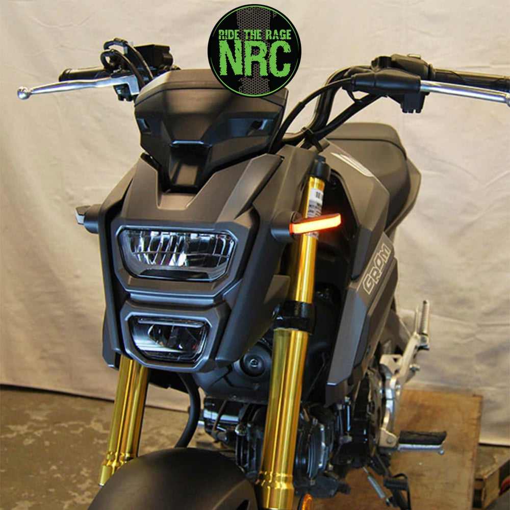 2017年から現行年式モデル ホンダ グロム用 NRC ニューレイジサイクル LEDフロントターンシグナルキット HONDA GROM FRONT SIGNALS (2013-2020) (送料無料)