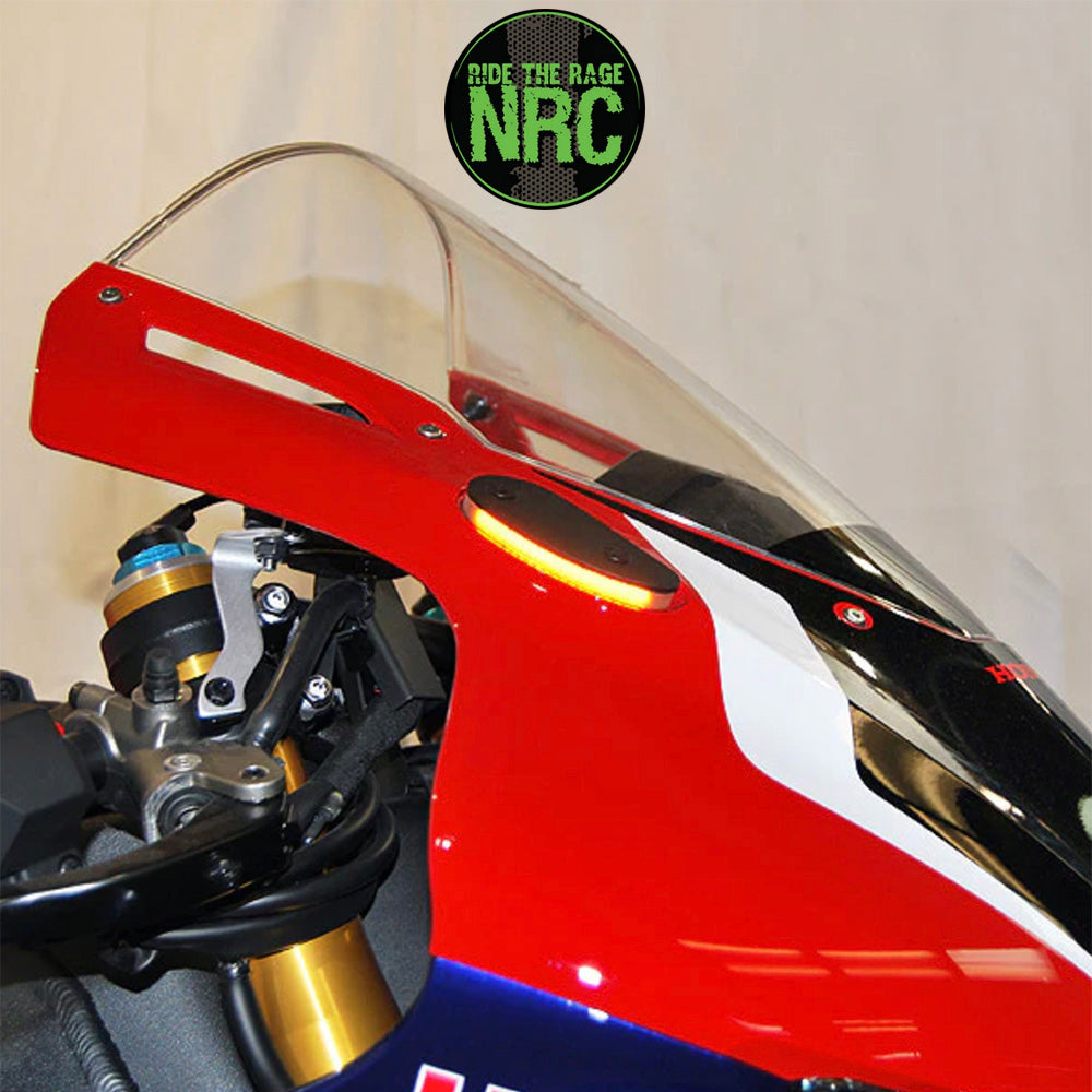 2021年から現行年式モデル ホンダ CBR1000RR‐R用 NRC ニューレイジサイクル LEDフロントターンシグナルキット HONDA CBR1000RR-R MIRROR BLOCK OFF TURN SIGNALS (2021 - PRESENT) (送料無料)