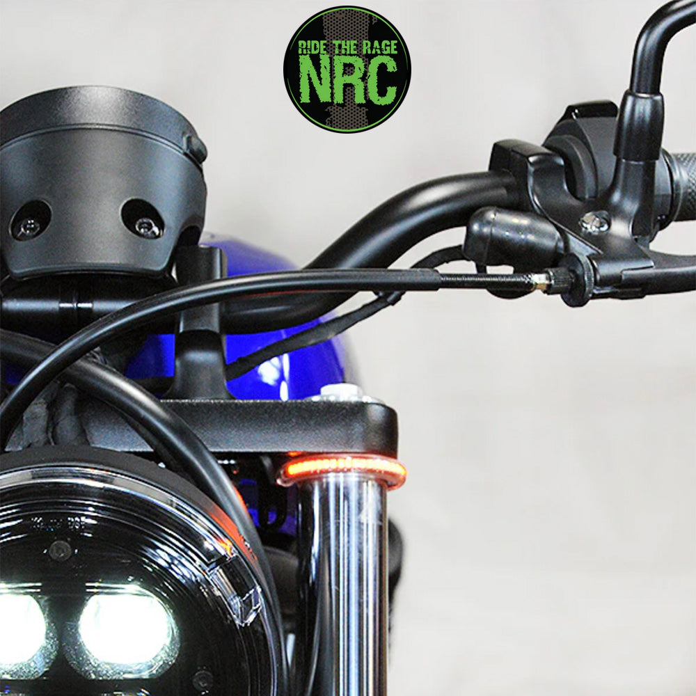 2017年から現行年式モデル ホンダ レブル500 用 NRC ニューレイジサイクル LEDフロントターンシグナルキット HONDA REBEL 500 FRONT TURN SIGNALS (2017-PRESENT) (送料無料)