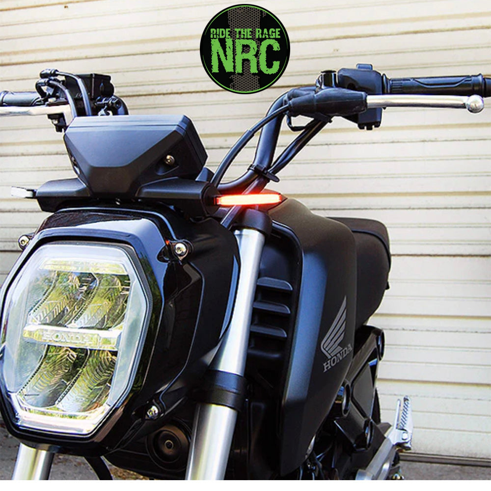 2021年から現行年式モデル ホンダ グロム 用 NRC ニューレイジサイクル LEDフロントターンシグナルキット HONDA GROM FRONT SIGNALS (2021 - PRESENT) (送料無料)