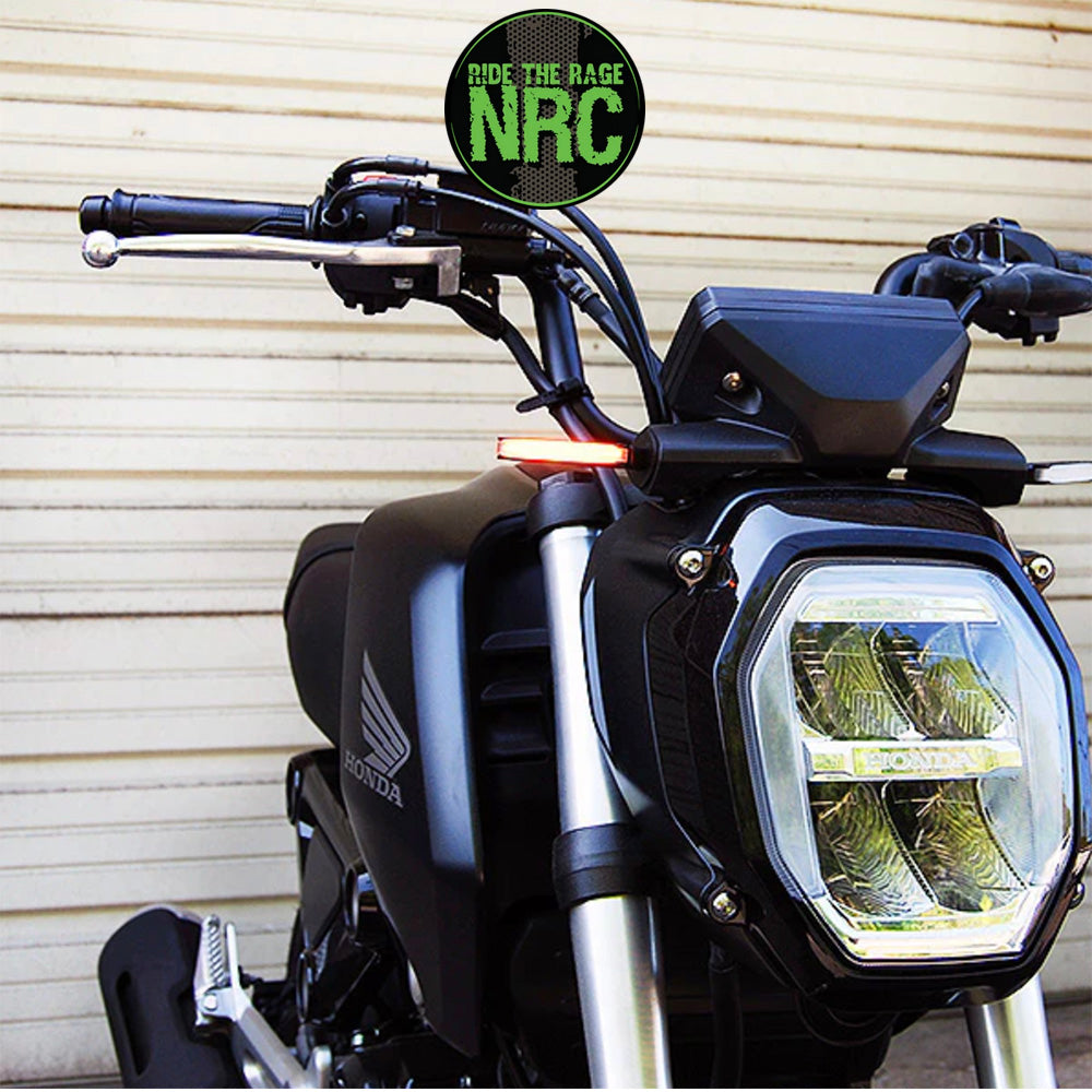2021年から現行年式モデル ホンダ グロム 用 NRC ニューレイジサイクル LEDフロントターンシグナルキット HONDA GROM FRONT SIGNALS (2021 - PRESENT) (送料無料)
