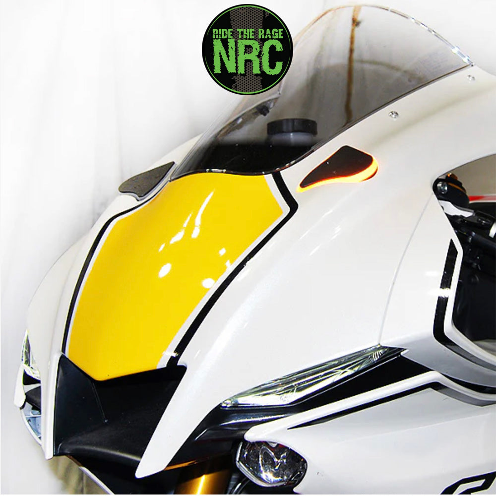 2020年から現行年式モデル ヤマハ YZF-R1用 NRC ニューレイジサイクル LEDフロントターンシグナルキット YAMAHA R1 MIRROR BLOCK OFF TURN SIGNALS (2020-PRESENT) (送料無料)