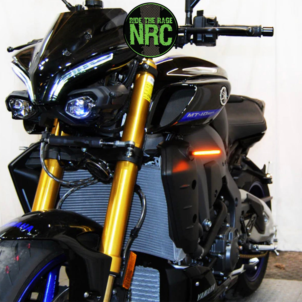 2022年から現行年式モデル ヤマハ MT-10用 NRC ニューレイジサイクル LEDフロントターンシグナルキット YAMAHA MT10 FRONT TURN SIGNALS (2022-PRESENT) (送料無料)