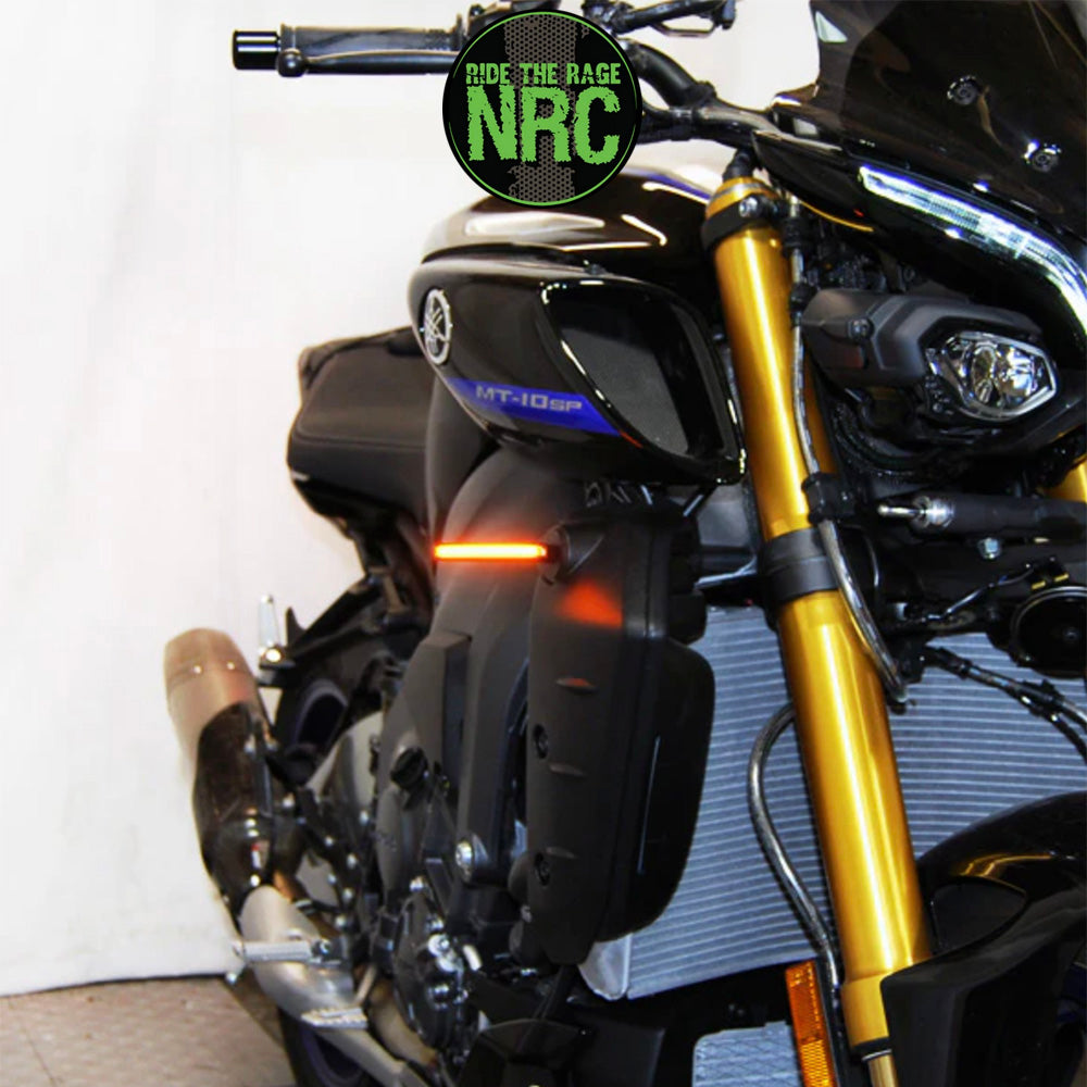2022年から現行年式モデル ヤマハ MT-10用 NRC ニューレイジサイクル LEDフロントターンシグナルキット YAMAHA MT10 FRONT TURN SIGNALS (2022-PRESENT) (送料無料)