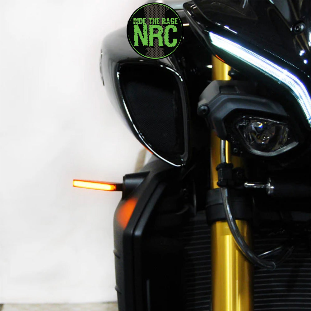 2022年から現行年式モデル ヤマハ MT-10用 NRC ニューレイジサイクル LEDフロントターンシグナルキット YAMAHA MT10 FRONT TURN SIGNALS (2022-PRESENT) (送料無料)