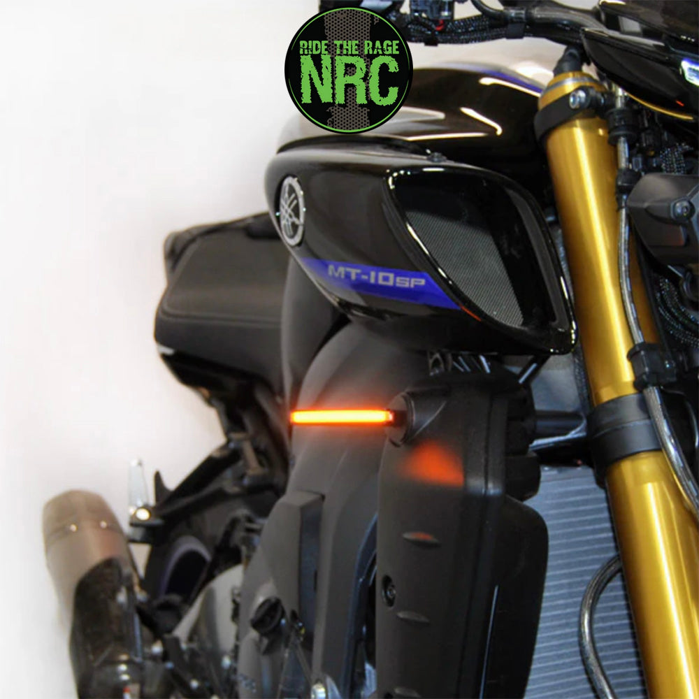 2022年から現行年式モデル ヤマハ MT-10用 NRC ニューレイジサイクル LEDフロントターンシグナルキット YAMAHA MT10 FRONT TURN SIGNALS (2022-PRESENT) (送料無料)