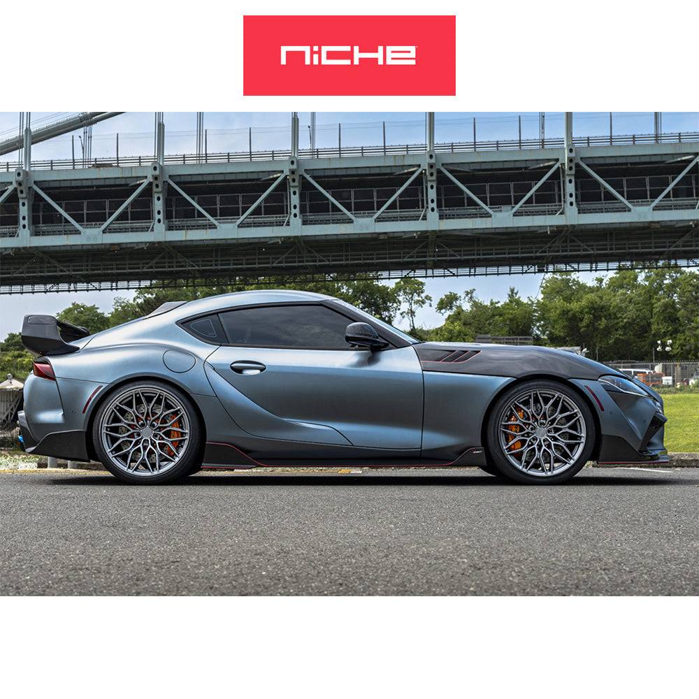 トヨタ GR スープラ (Toyota GR Supra)用 ニッチ カラブリア5 20x9J ET 20 フロント 20x10.5J ET 38 リア マットガンメタル ホイール4本セット Niche CALABRIA 5 20X9 5X112 66 +20 M-GNMTL / CALABRIA 5 20X10.5 5X112 66 +38 M-GNMTL (送料無料)