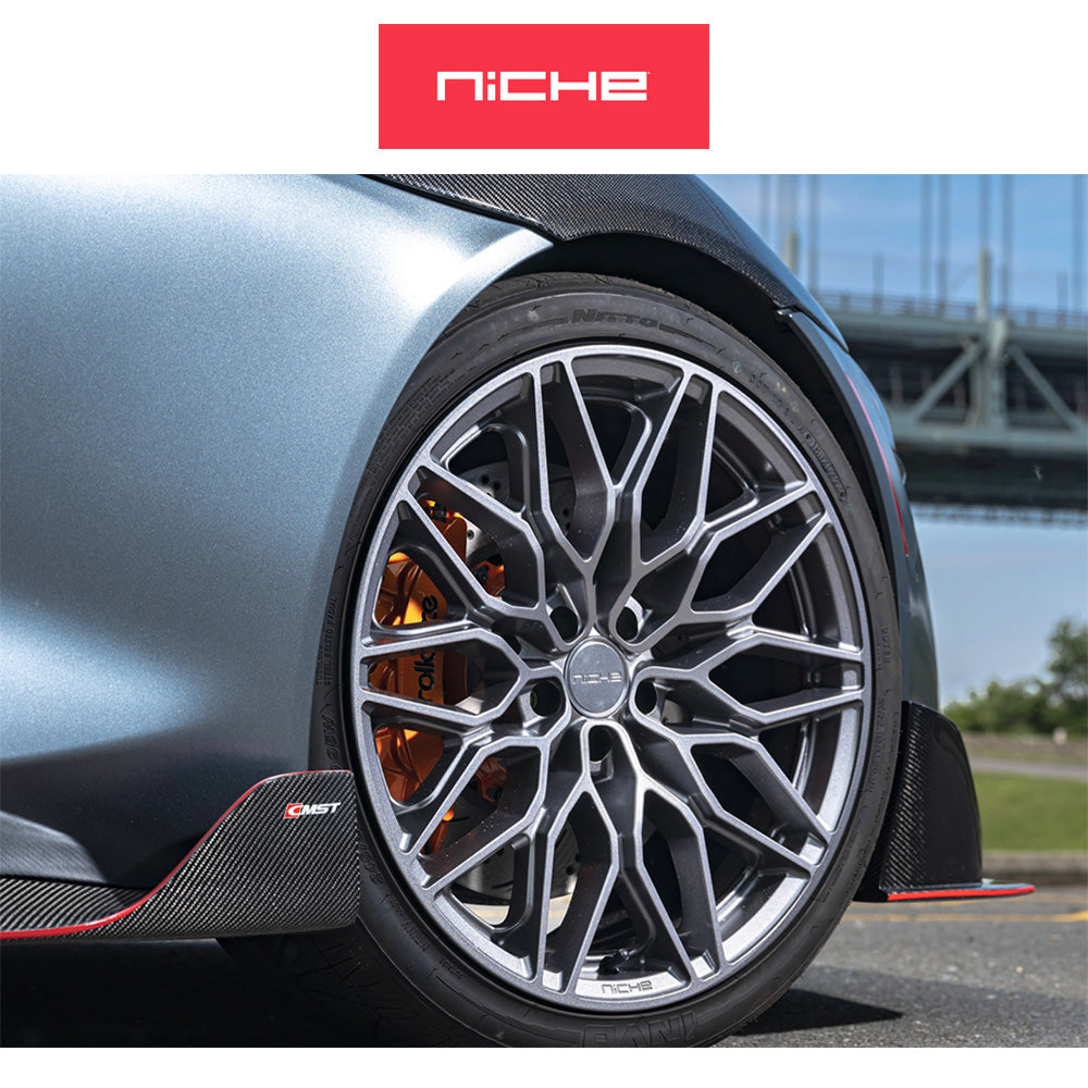 トヨタ GR スープラ (Toyota GR Supra)用 ニッチ カラブリア5 20x9J ET 20 フロント 20x10.5J ET 38 リア マットガンメタル ホイール4本セット Niche CALABRIA 5 20X9 5X112 66 +20 M-GNMTL / CALABRIA 5 20X10.5 5X112 66 +38 M-GNMTL (送料無料)
