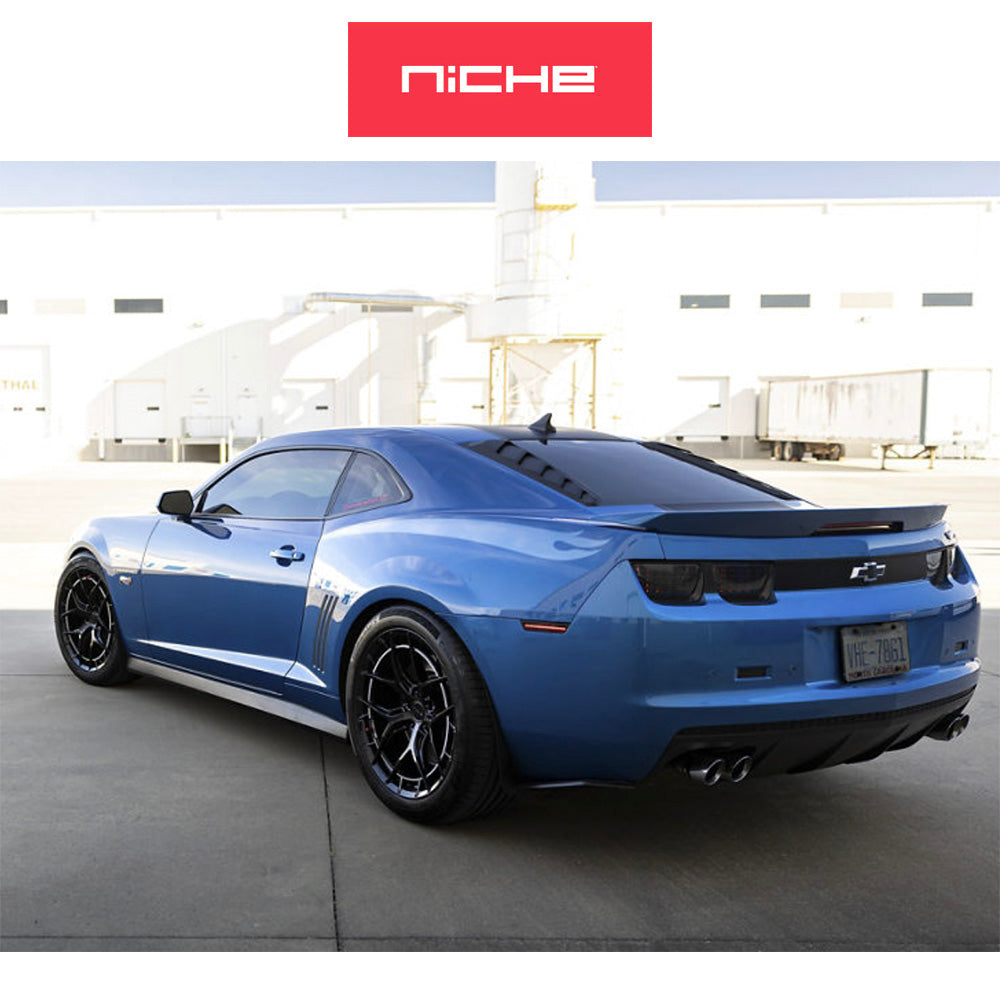 トヨタ GR スープラ用 ニッチ リビエラ 20x9J ET 20 フロント、20x10.5J ET 38 リア グロスブラック フリーフォームホイール4本セット (消費税、送料込み)