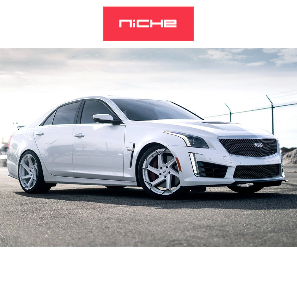テスラモデルY用 ニッチ フラッシュ 20x10.5J ET 40 フロント、リア グロスホワイト/ブラック ホイール4本セット Niche FLASH 20X10.5 5X4.5 72 GWB 40MM (消費税、送料込み)