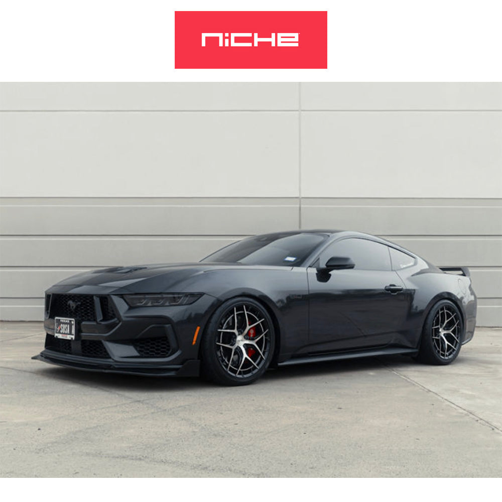 トヨタ GR スープラ用 ニッチ リビエラ 20x9J ET 20 フロント、20x10.5J ET 38 リア グロスブラックマシンドフェイス フリーフォームホイール4本セット (消費税、送料込み)