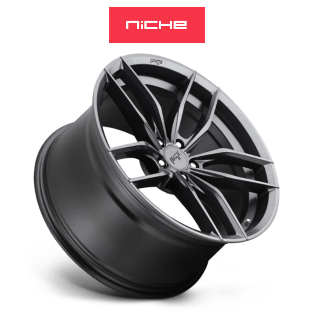 ホンダ シビック タイプR(Honda Civic Type-R)用 ニッチ ヴォッソ 19x8.5J ET 35 フロント&リア マットアンスラサイト ホイール4本セット Niche VOSSO 19X8.5 5X120 72 VL 35MM (送料無料)