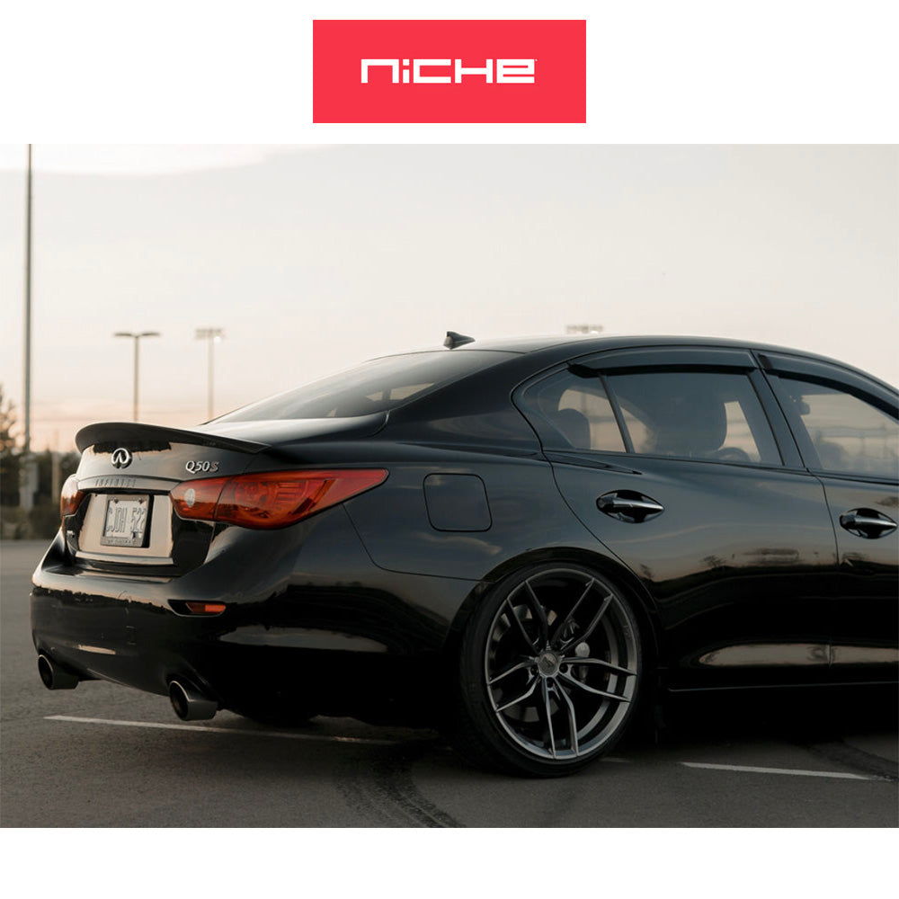 ホンダ シビック タイプR(Honda Civic Type-R)用 ニッチ ヴォッソ 19x8.5J ET 35 フロント&リア マットアンスラサイト ホイール4本セット Niche VOSSO 19X8.5 5X120 72 VL 35MM (送料無料)