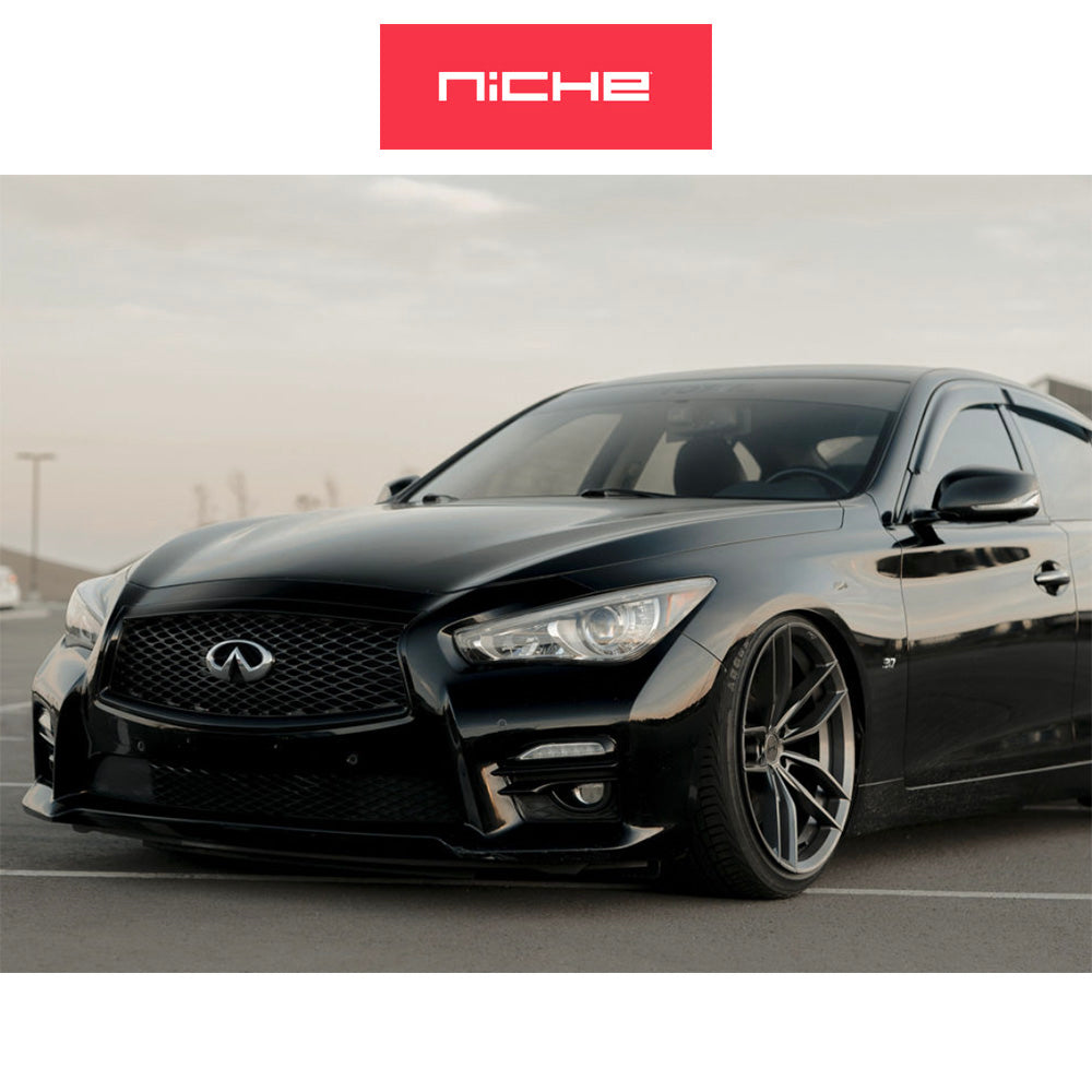 ホンダ シビック タイプR(Honda Civic Type-R)用 ニッチ ヴォッソ 19x8.5J ET 35 フロント&リア マットアンスラサイト ホイール4本セット Niche VOSSO 19X8.5 5X120 72 VL 35MM (送料無料)