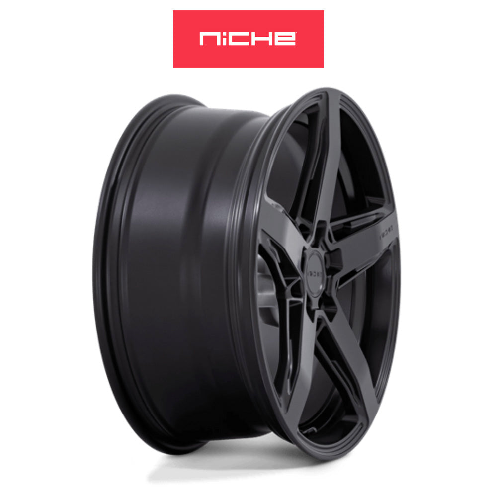 トヨタ GR86(Toyota GR86)用 ニッチ テラモ 18x8J ET 30 フロント&リア マットブラック ホイール4本セット Niche TERAMO 18X8 5X100 66 BD +30 (送料無料)