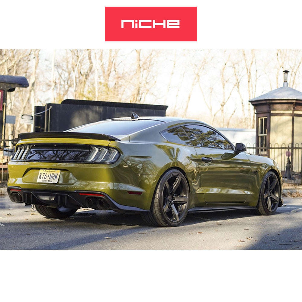 アウディ TTクーペ用 ニッチ テラモ 20x9J ET 42 フロント、リア マットブラックダブルダークティント ホイール4本セット Niche TERAMO 20X9 5X112 66 MBT +42 (消費税、送料込み)