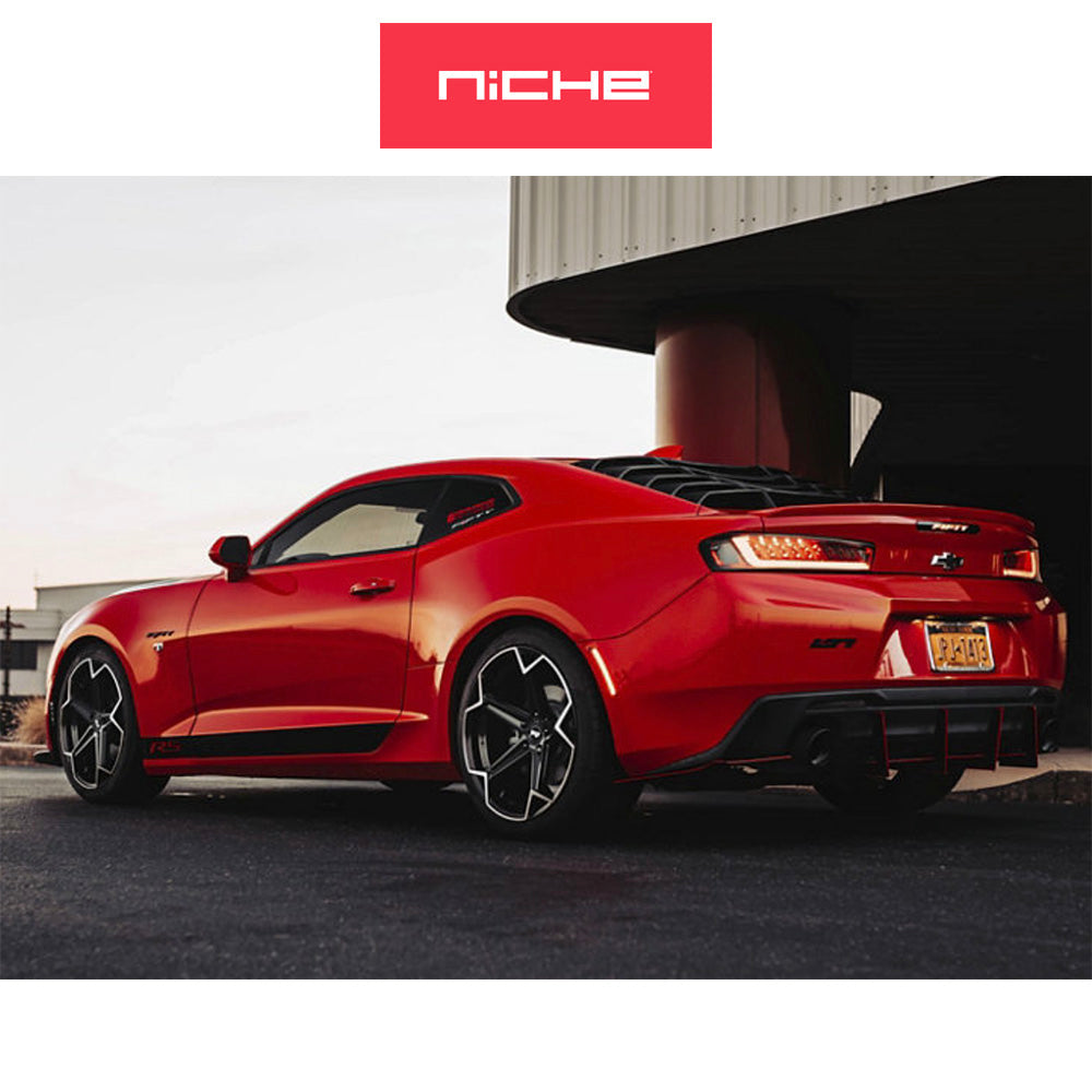 ホンダ シビック タイプR(Honda Civic Type-R)用 ニッチ アロー 20x9J ET 35 フロント&リア グロスブラックブラッシュド ホイール4本セット Niche ARROW 20X9 5X120 72 RBL 35MM (消費税、送料込み)