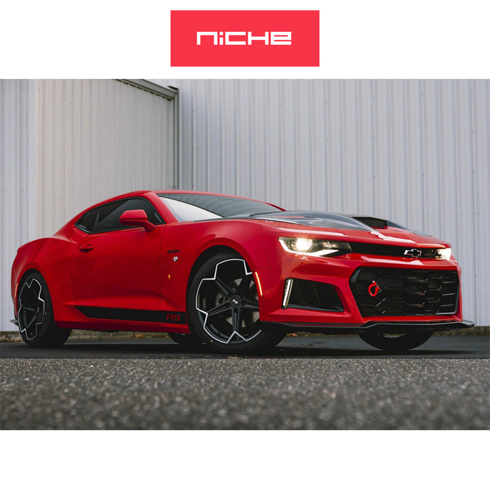 ホンダ シビック タイプR(Honda Civic Type-R)用 ニッチ アロー 20x9J ET 35 フロント&リア グロスブラックブラッシュド ホイール4本セット Niche ARROW 20X9 5X120 72 RBL 35MM (送料無料)