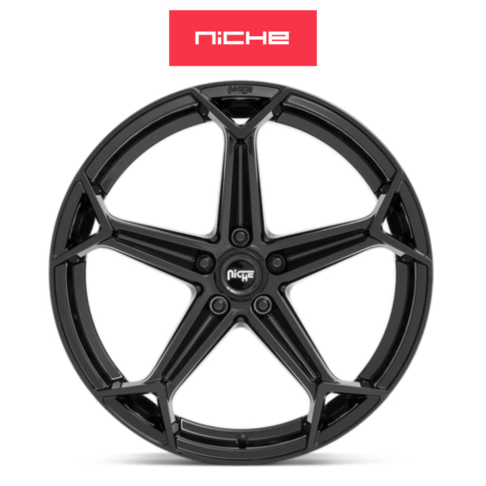 BMW X5用 ニッチ アロー 20x9J グロスブラック ホイール4本セット Niche Arrow M258 20X9 5X112 G-BLK 38MM (送料無料)
